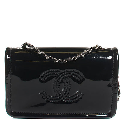 Chanel Vinyl Small Lipstick Flap Black 1 of 7