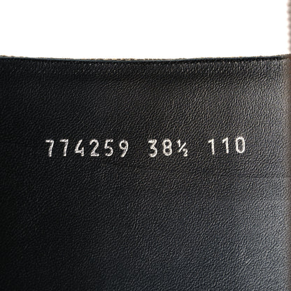 Gucci GG Supreme Knee High Boots 38.5 Beige Ebony New Acero 6 of 7