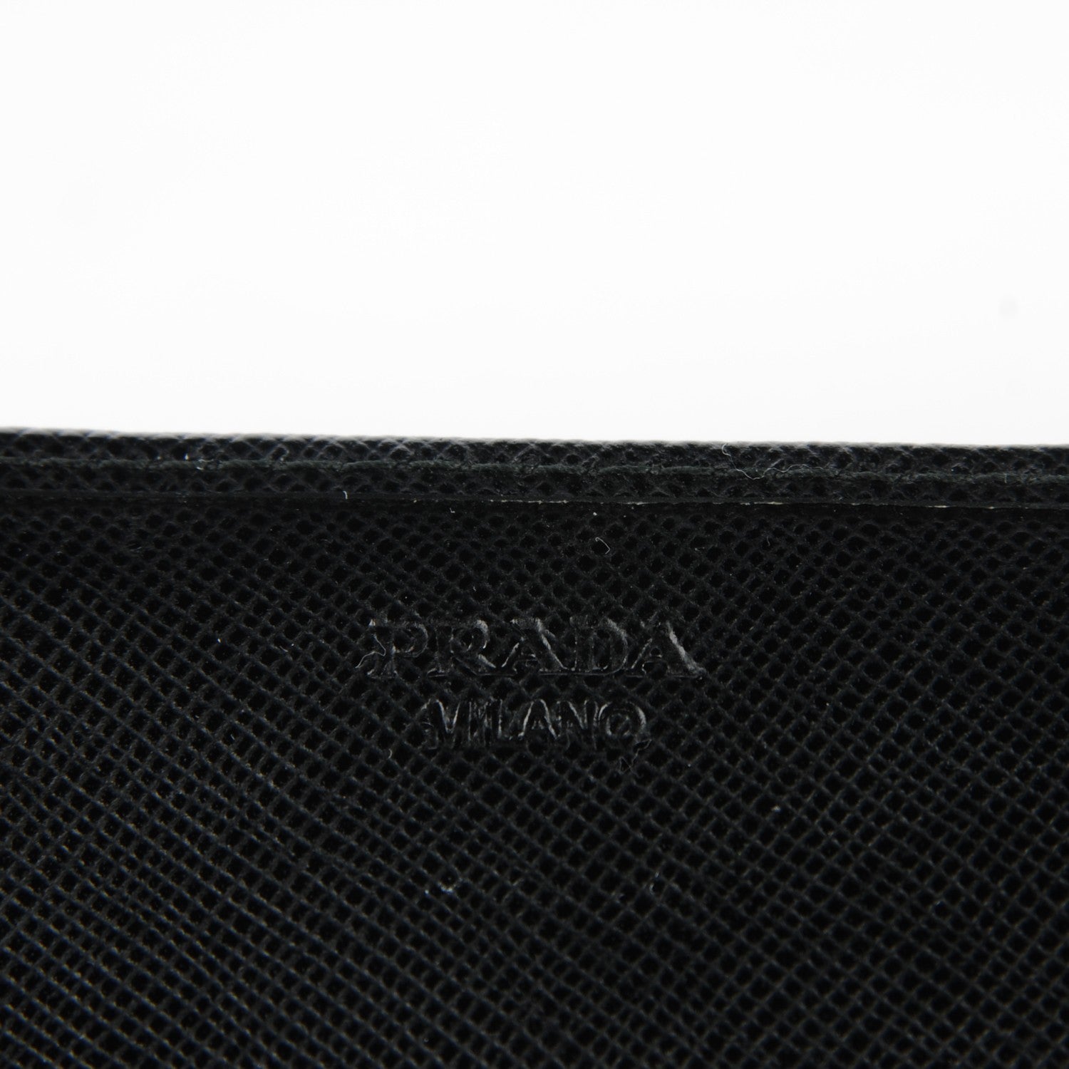 Prada Saffiano Triangle Continental Flap Wallet Black 5 of 8