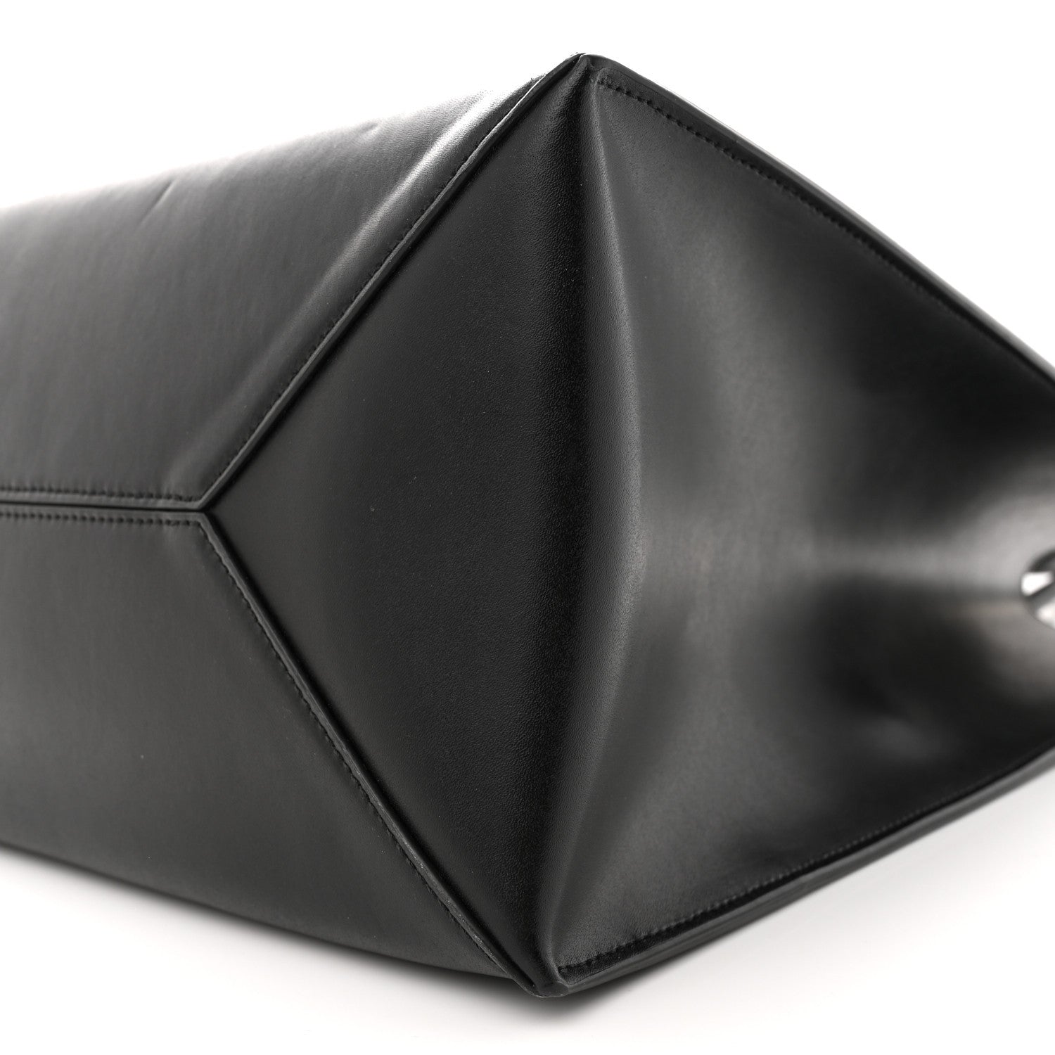 Givenchy Calfskin Logo Debossed Medium Shopper Tote Black 10 of 15