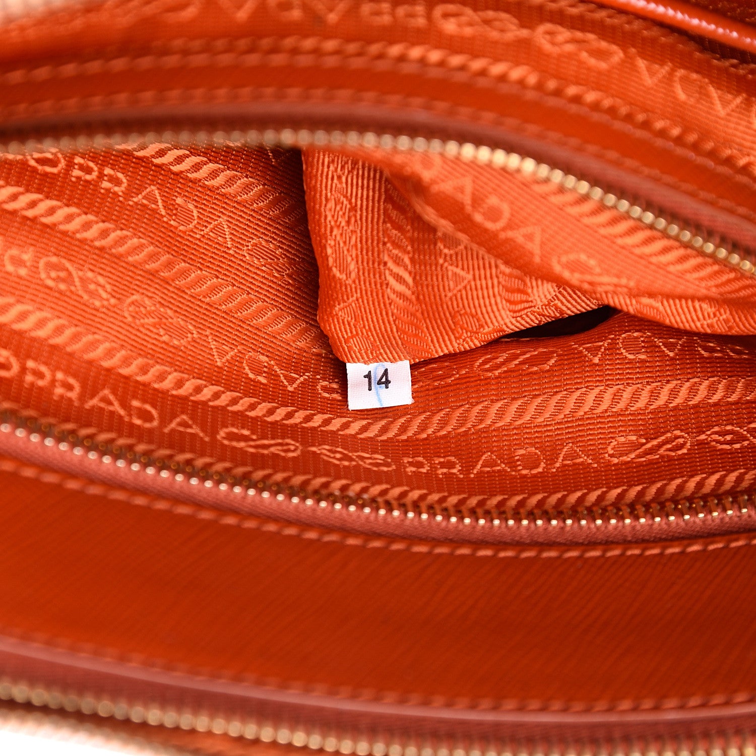 Prada Saffiano Medium Galleria Double Zip Tote Papaya 9 of 26