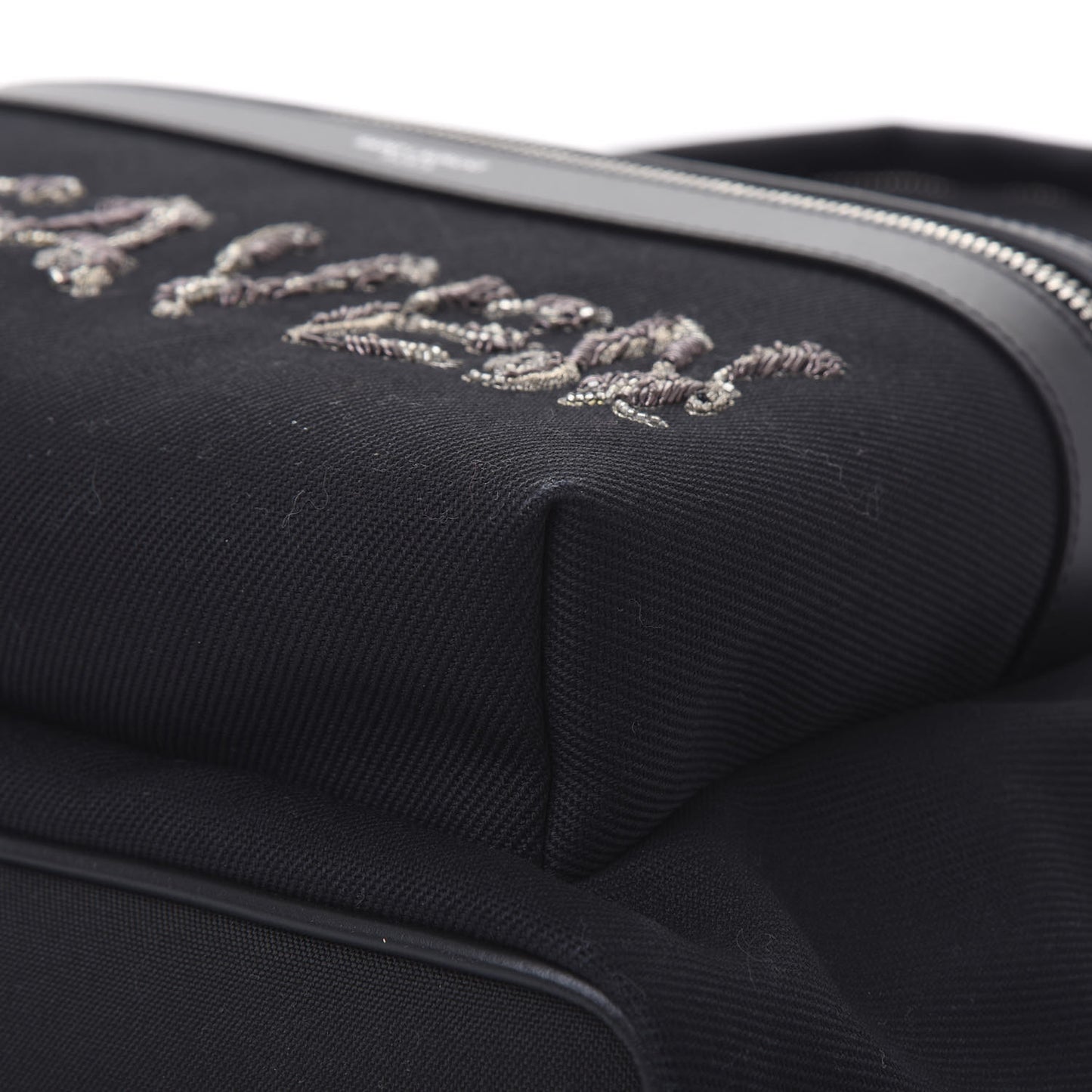 Canvas Signature Heaven Embroidered City Backpack Black