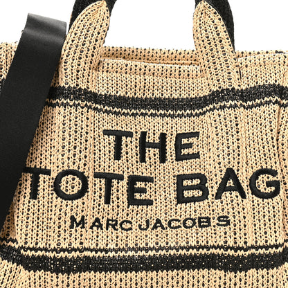 Marc Jacobs Straw Jacquard Medium The Traveler Tote Bag Natural 7 of 9