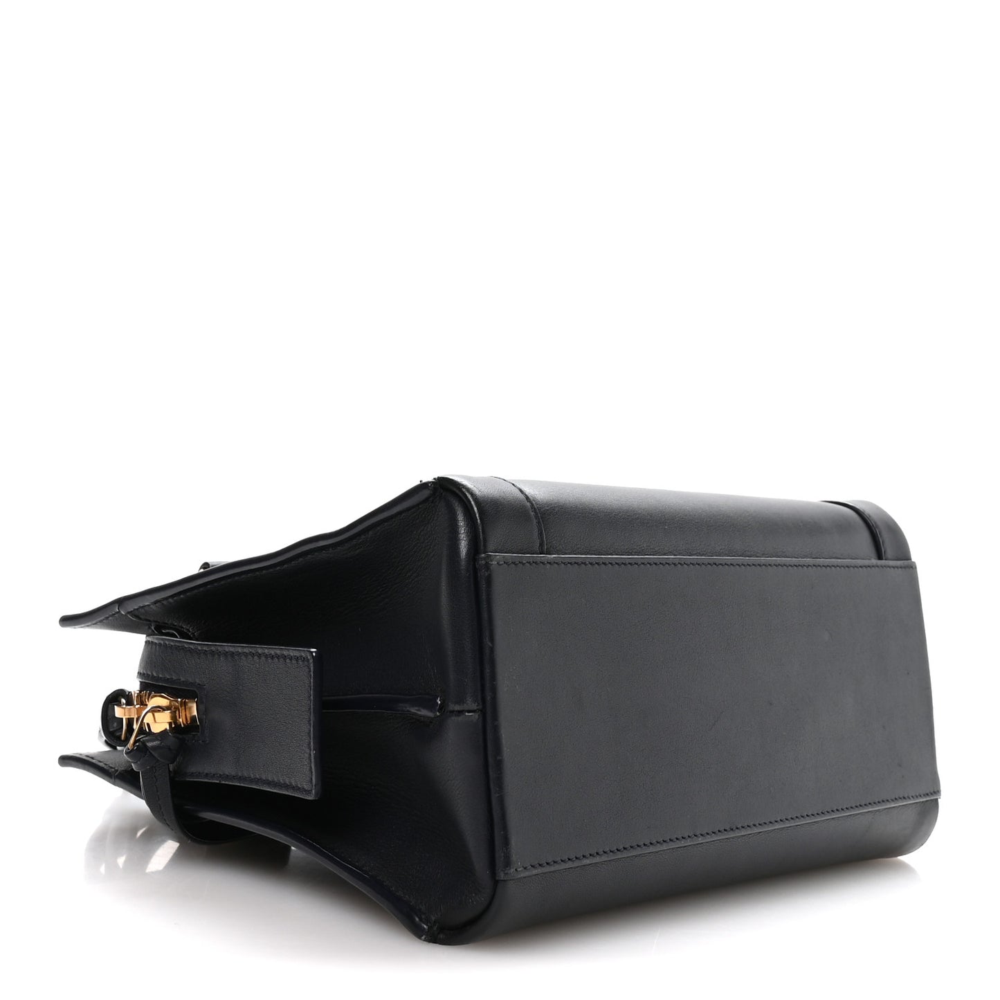 Smooth Calfskin Small East Side Tote Midnight Blue