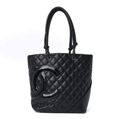 Chanel Calfskin Quilted Medium Cambon Tote Black 1 of 12
