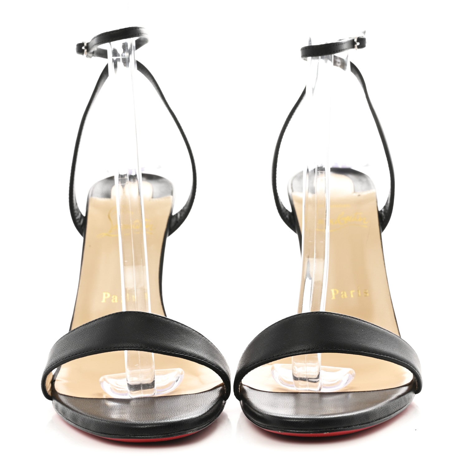 Christian Louboutin Nappa Loubigirl 100 Sandals 38.5 Black 3 of 12
