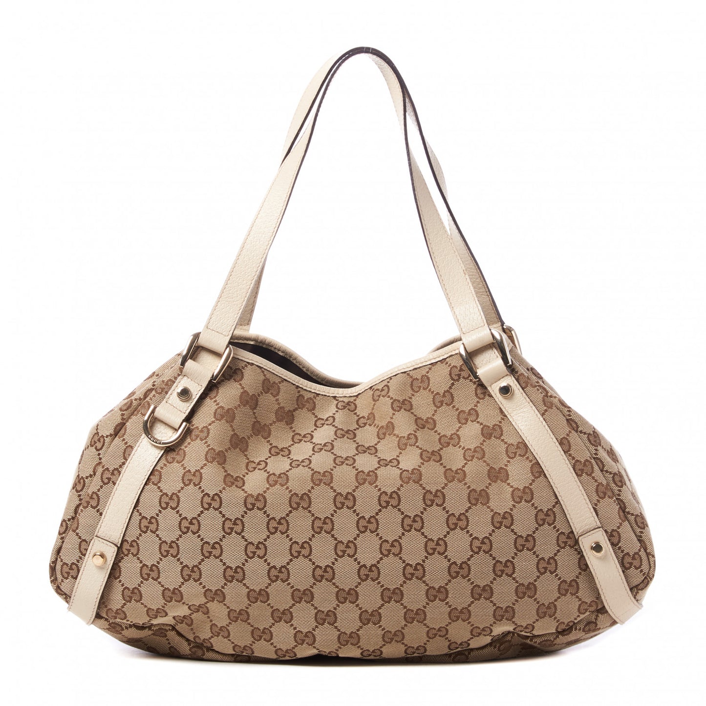 Monogram Medium Abbey Shoulder Bag Off White