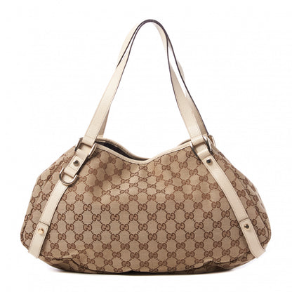 Gucci Monogram Medium Abbey Shoulder Bag Off White 1 of 7