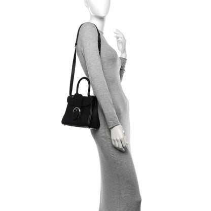 Delvaux Grained Calfskin Mini Brillant Satchel Black 2 of 16