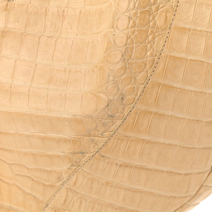 Nancy Gonzalez Crocodile Hobo Beige 10 of 12