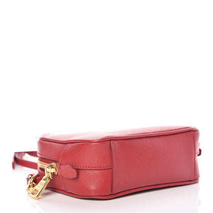Prada Saffiano Mini Camera Crossbody Bag Rosso 4 of 9