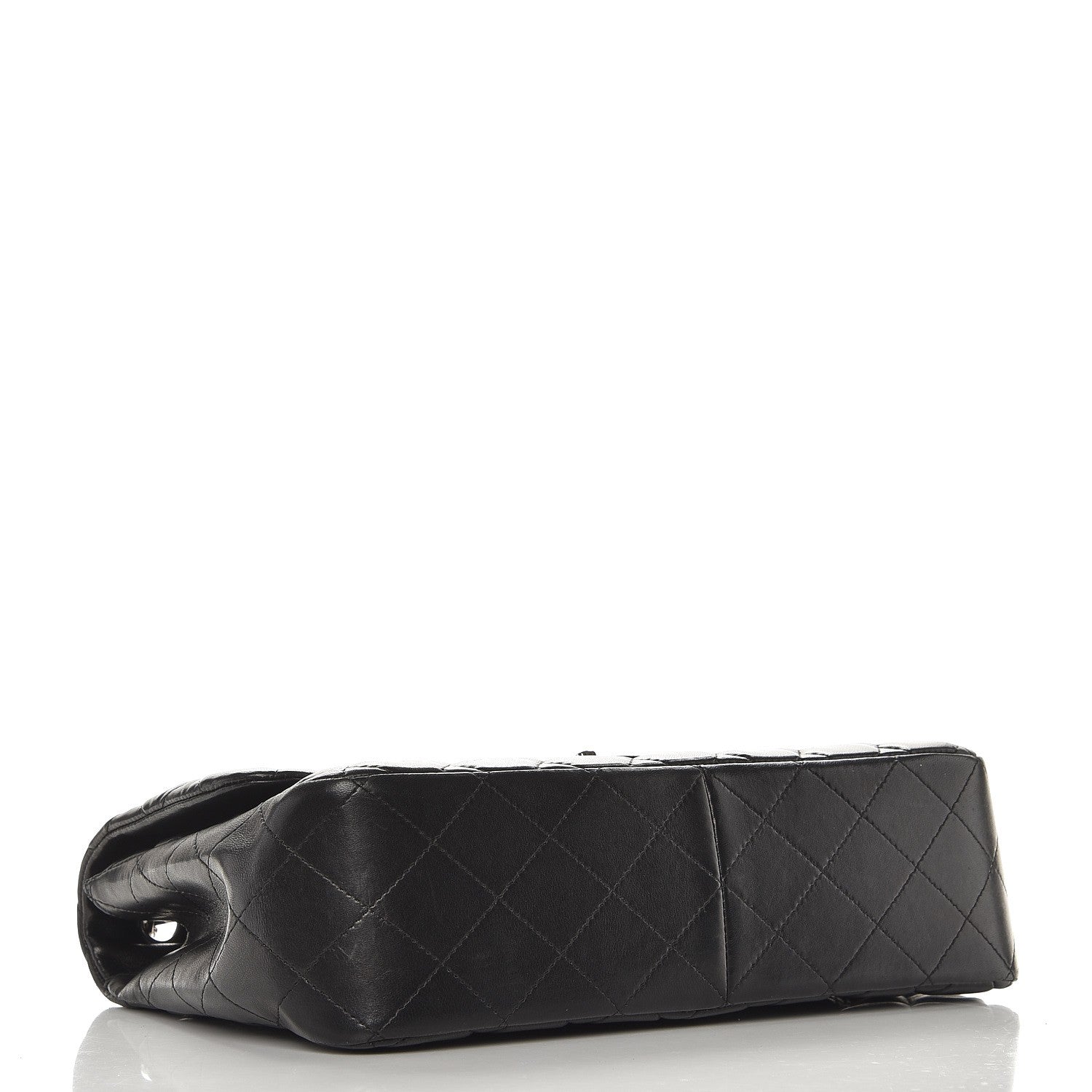 Chanel Lambskin Quilted Jumbo Single Flap Black 5 of 10