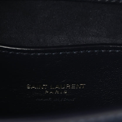 Saint Laurent Box Calfskin Monogram Medium Solferino Shoulder Bag Blue 4 of 7