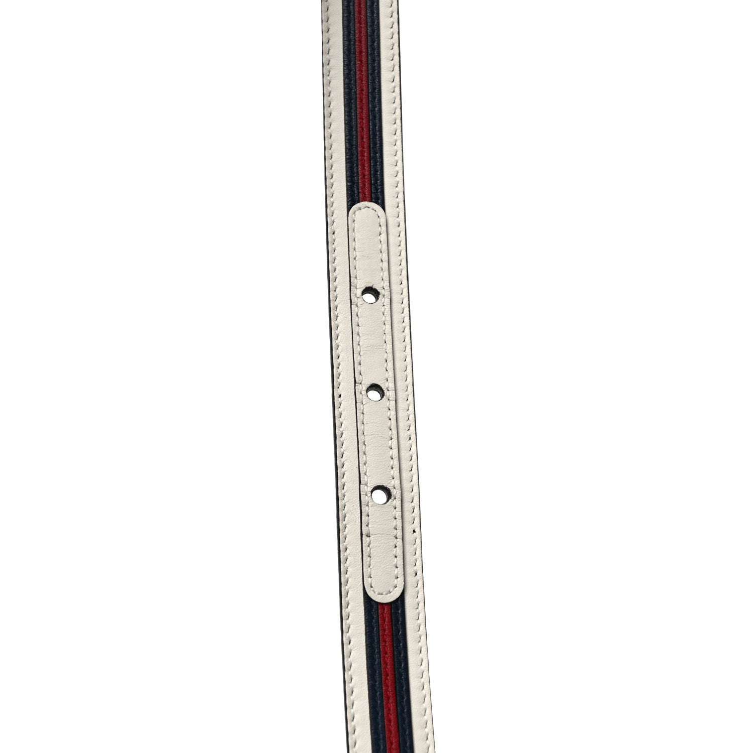 Gucci Calfskin 20mm Torchon Double G Sylvie Belt 85 34 Off White Blue Red 4 of 4