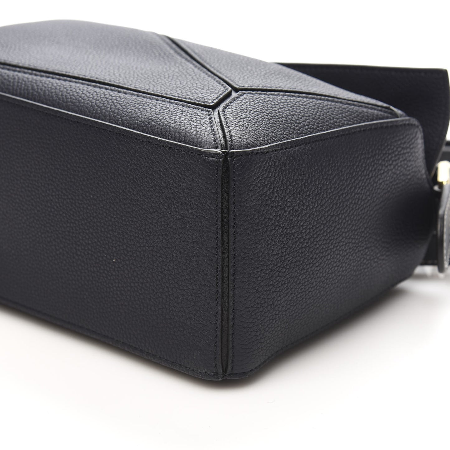 Calfskin Small Puzzle Bag Midnight Blue Black