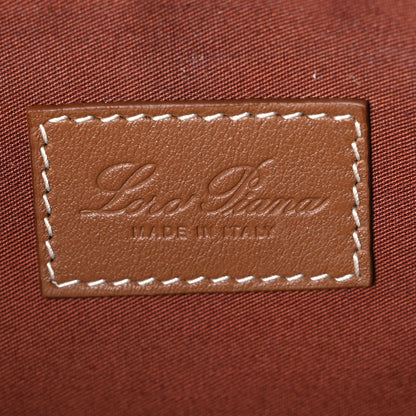 Loro Piana Cotton Raffia Suitcase Stripe Pouch Sky Blue Kummel 6 of 6
