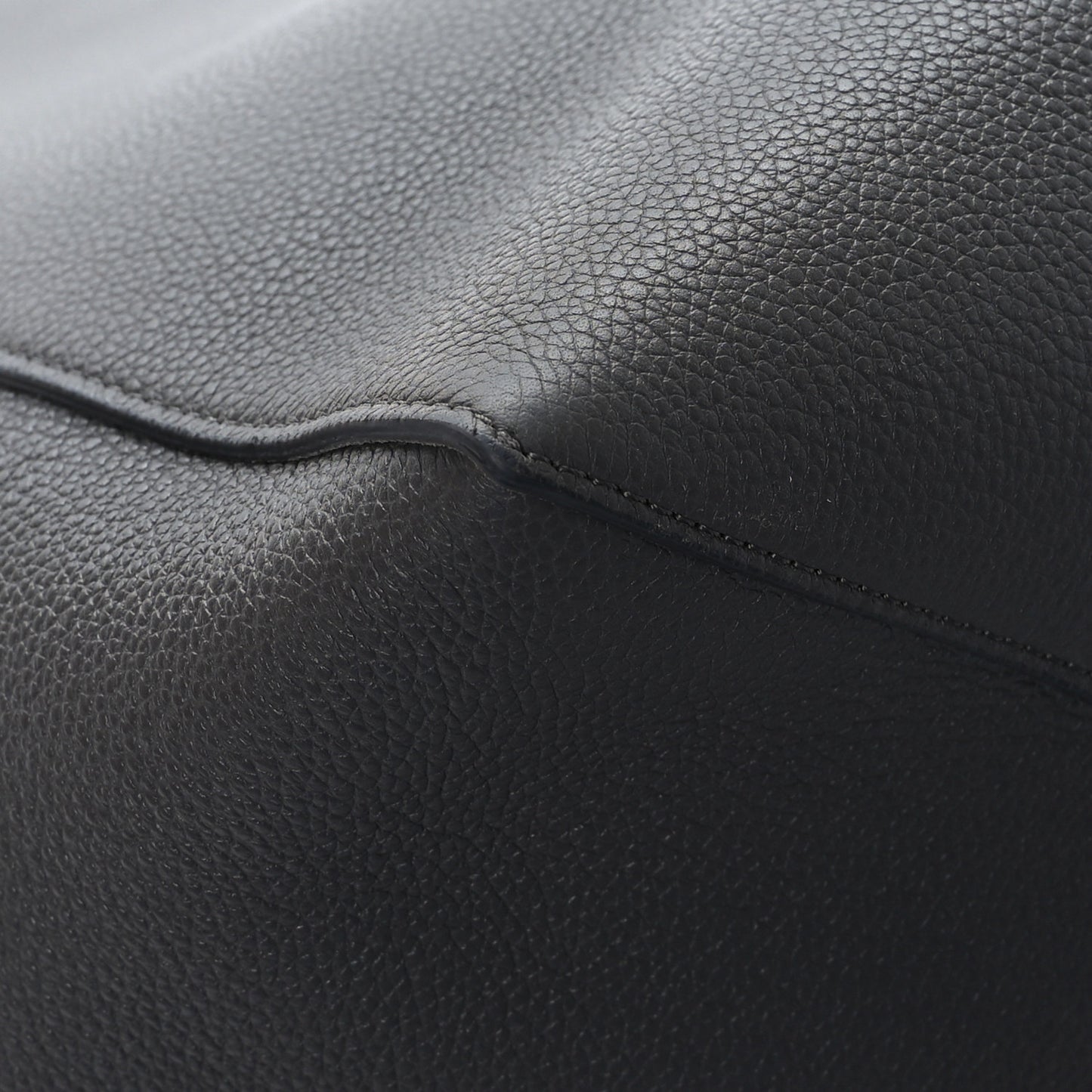 Soft Grained Calfskin Belt Cabas Phantom Medium Grey