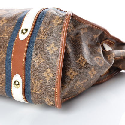 Louis Vuitton Monogram Rayures Tisse Sac GM Blue 12 of 26