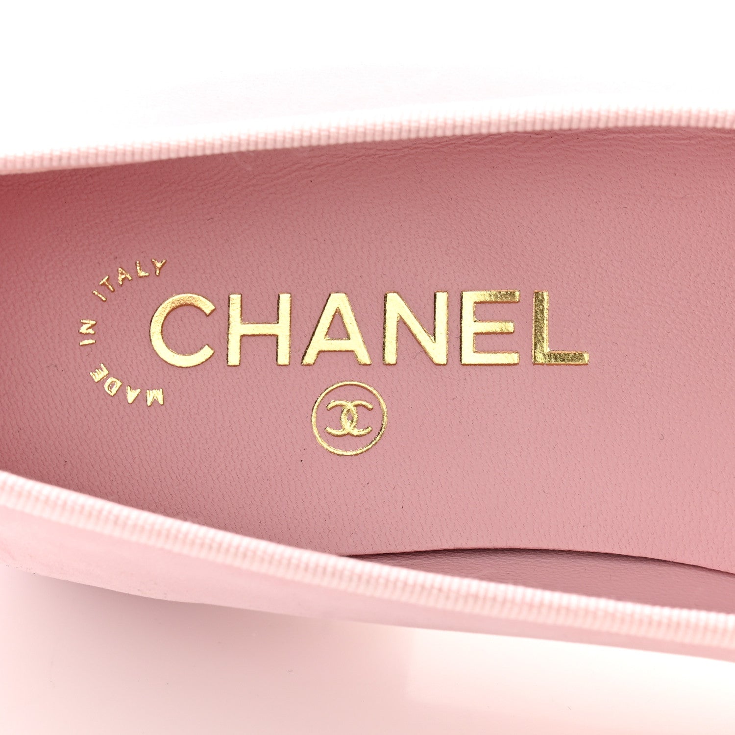 Chanel Suede Calfskin Cap Toe CC Ballerina Flats 38.5 Light Pink 6 of 9