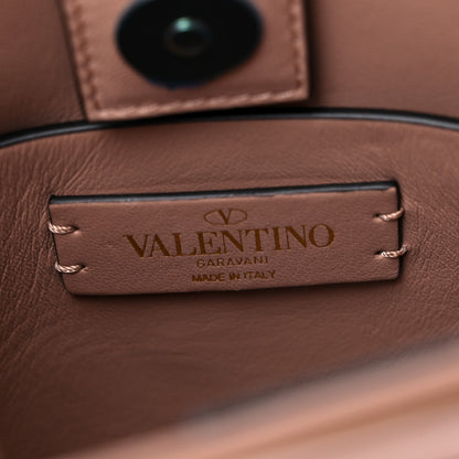 Valentino Garavani Nappa Small Roman Stud The Handle Bag Rose Cannelle 6 of 9