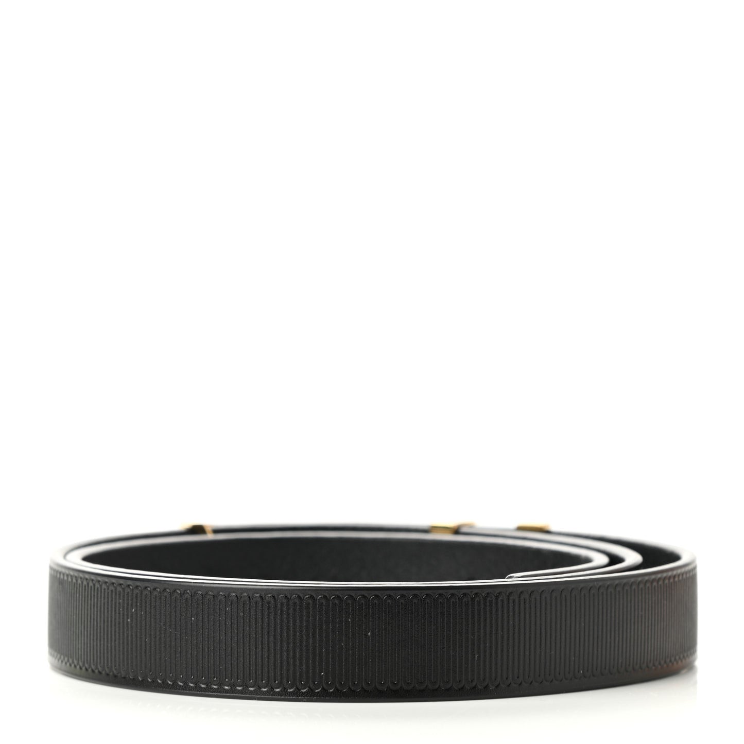 Calfskin Embossed 20MM LV Initiales Belt 75 30 Black
