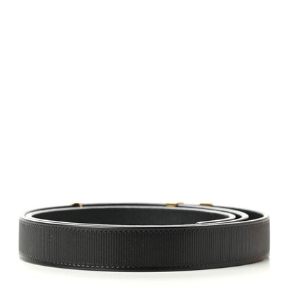 Louis Vuitton Calfskin Embossed 20MM LV Initiales Belt 75 30 Black 2 of 6