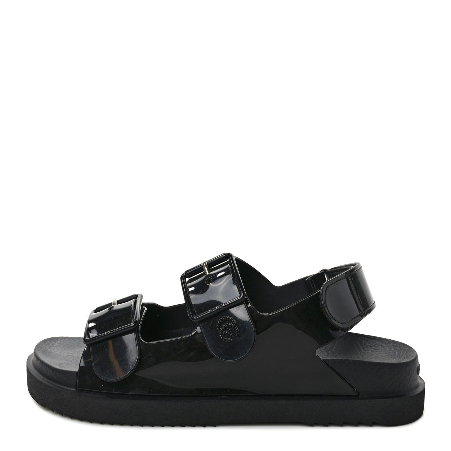 Rubber Mini Double G Womens Isla Dad Sandals 39 Black