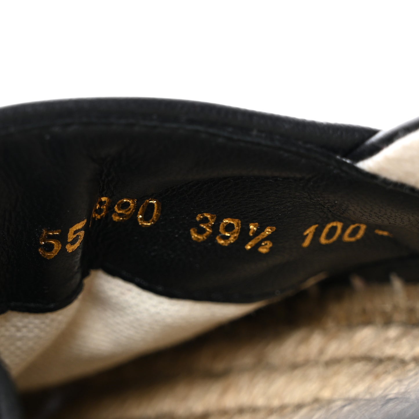 Nappa Matelasse GG Marmont Espadrilles 39.5 Black