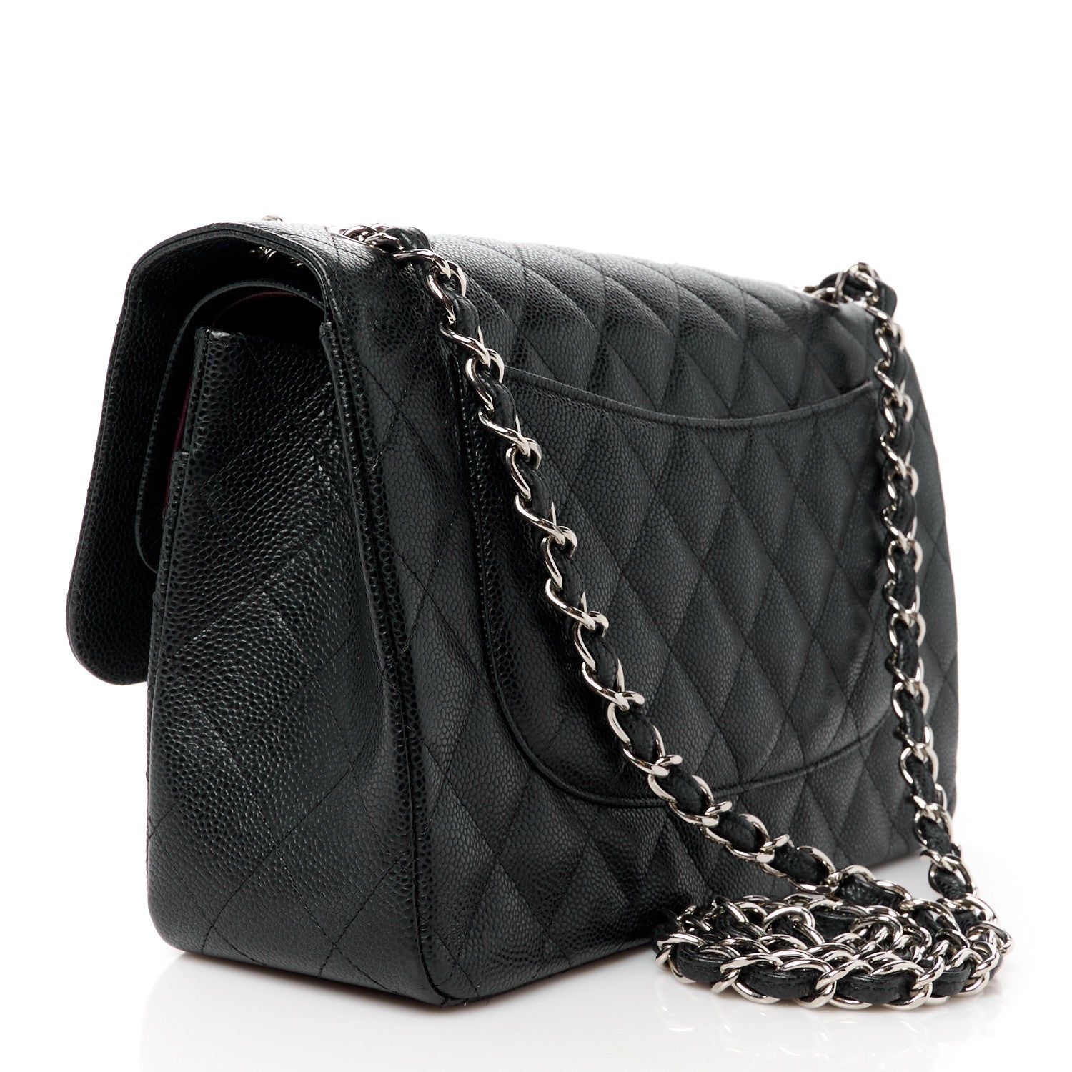 Chanel Caviar Quilted Jumbo Double Flap Black 3 of 11