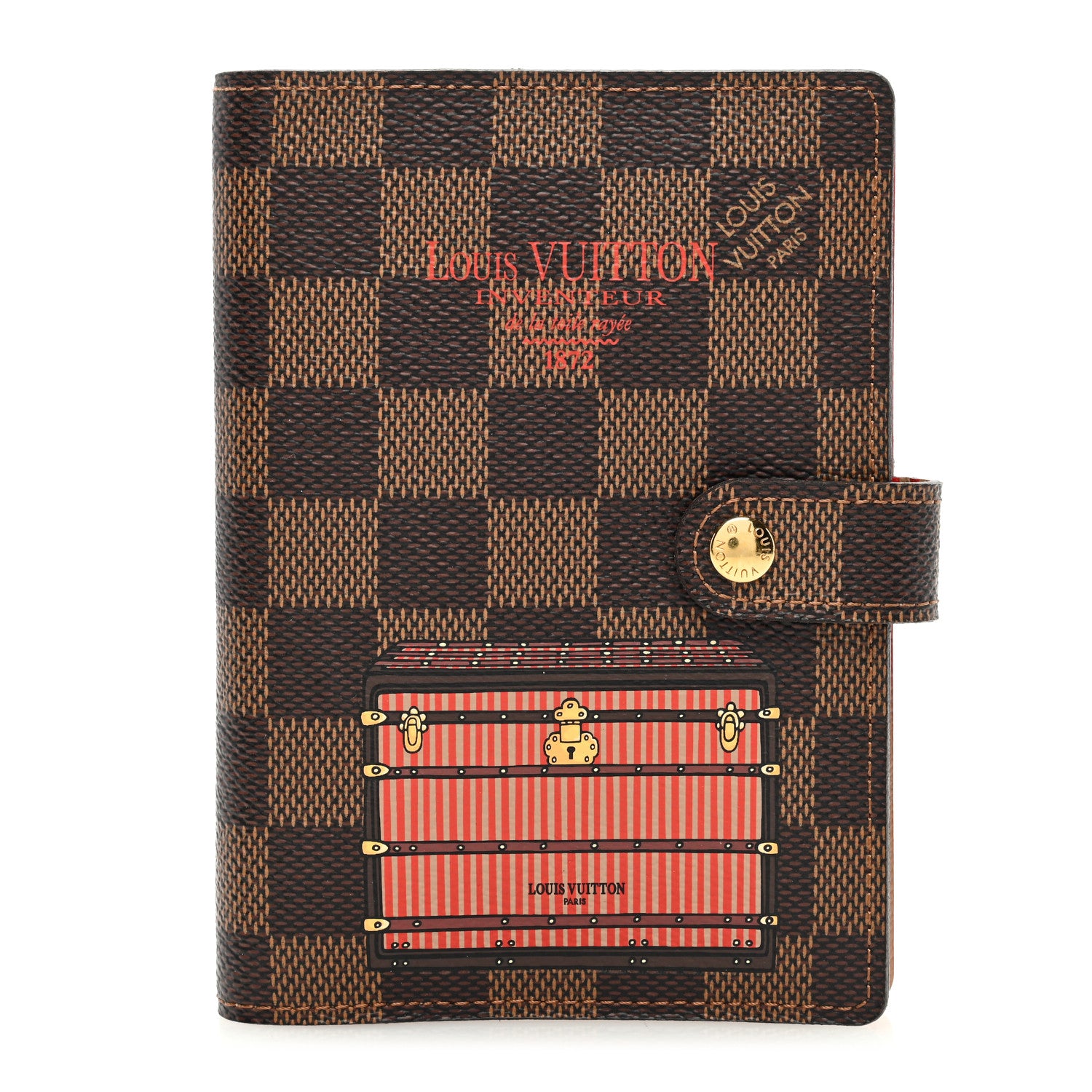 Louis Vuitton LOUIS VUITTON Damier Ebene Trunks and Bags Small Ring Agenda 1 of 6