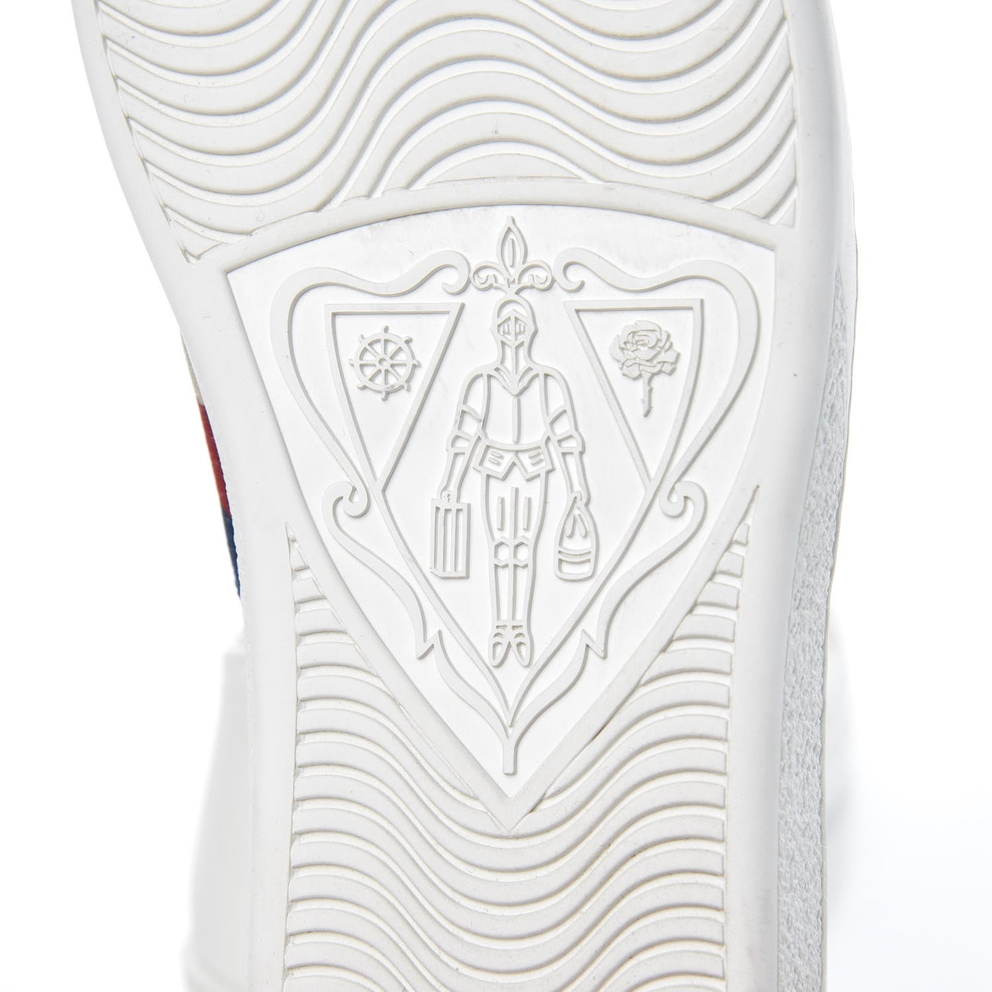 Calfskin Bee Star Embroidered Sylvie Web Ace Sneakers 40 White