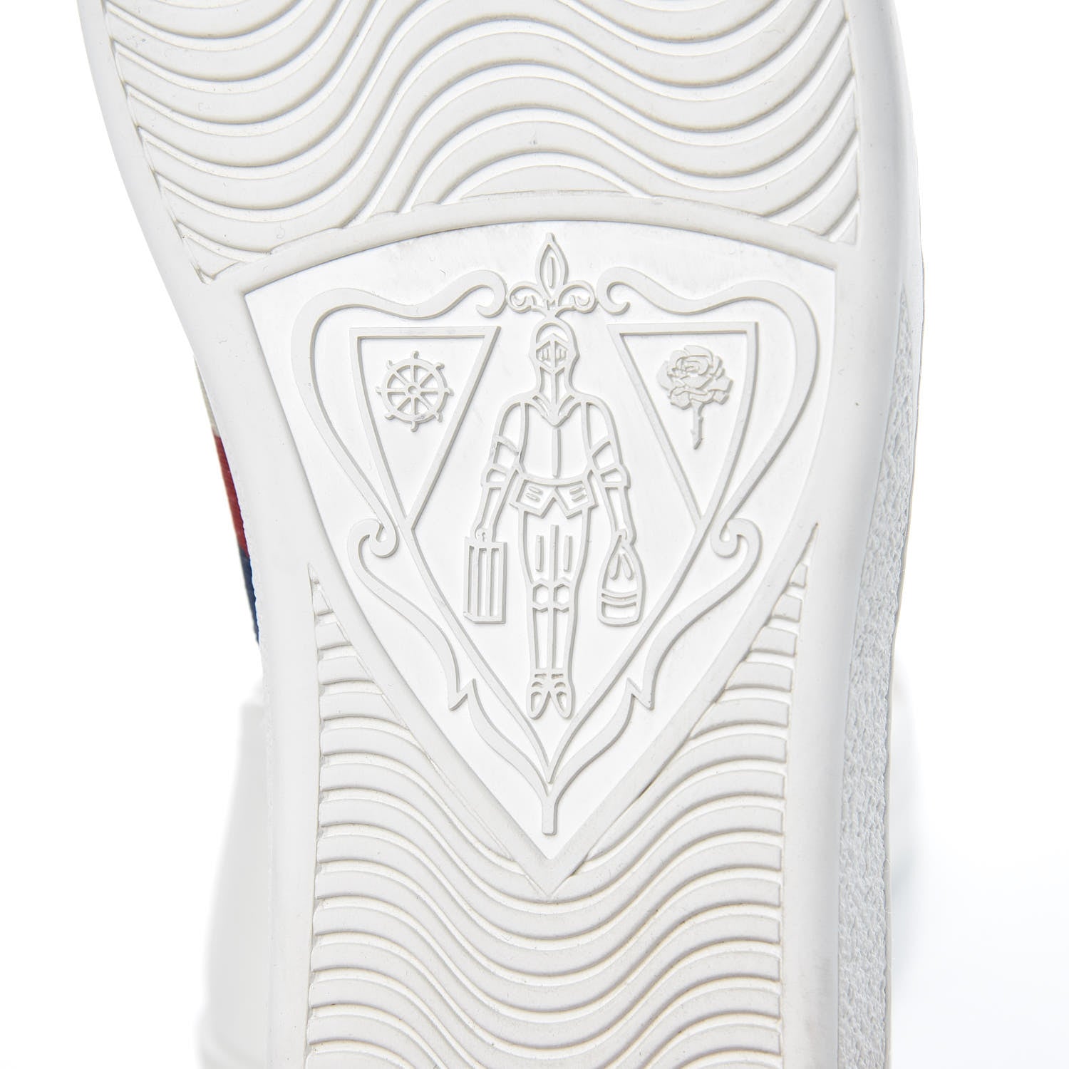 Gucci Calfskin Bee Star Embroidered Sylvie Web Ace Sneakers 40 White 10 of 10