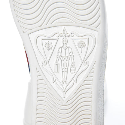 Gucci Calfskin Bee Star Embroidered Sylvie Web Ace Sneakers 40 White 10 of 10