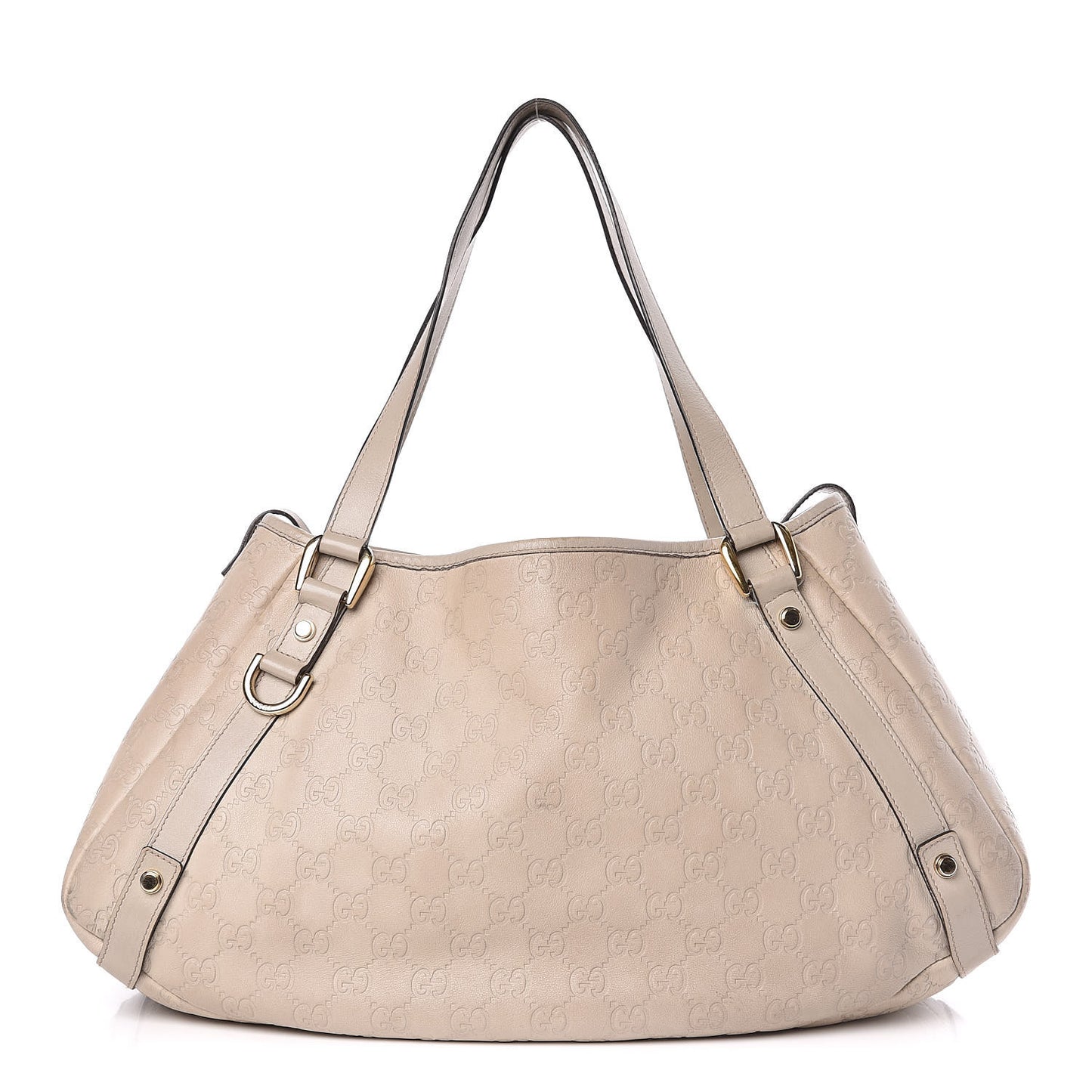Guccissima Medium Abbey Shoulder Bag Off White