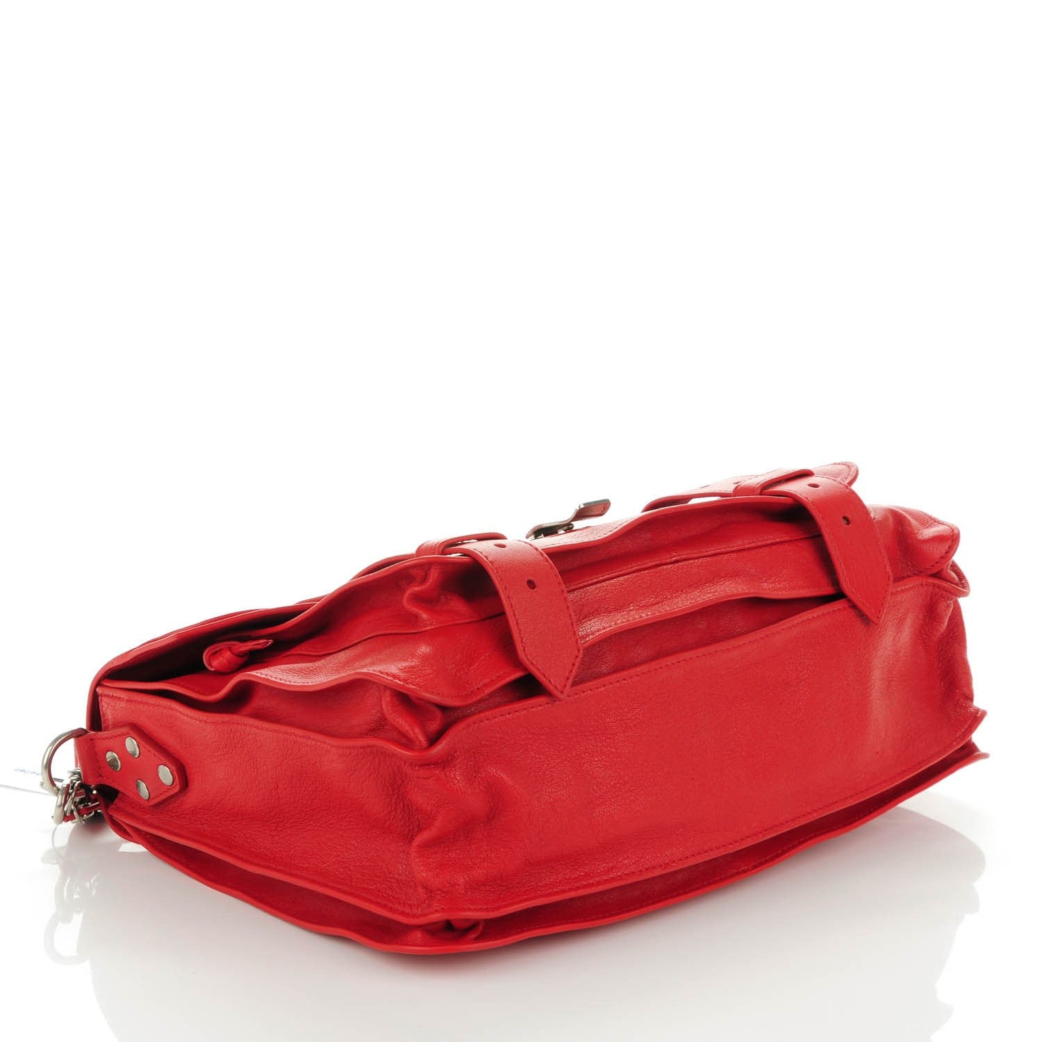 Proenza Schouler Lambskin Medium PS1 Satchel True Red 4 of 8