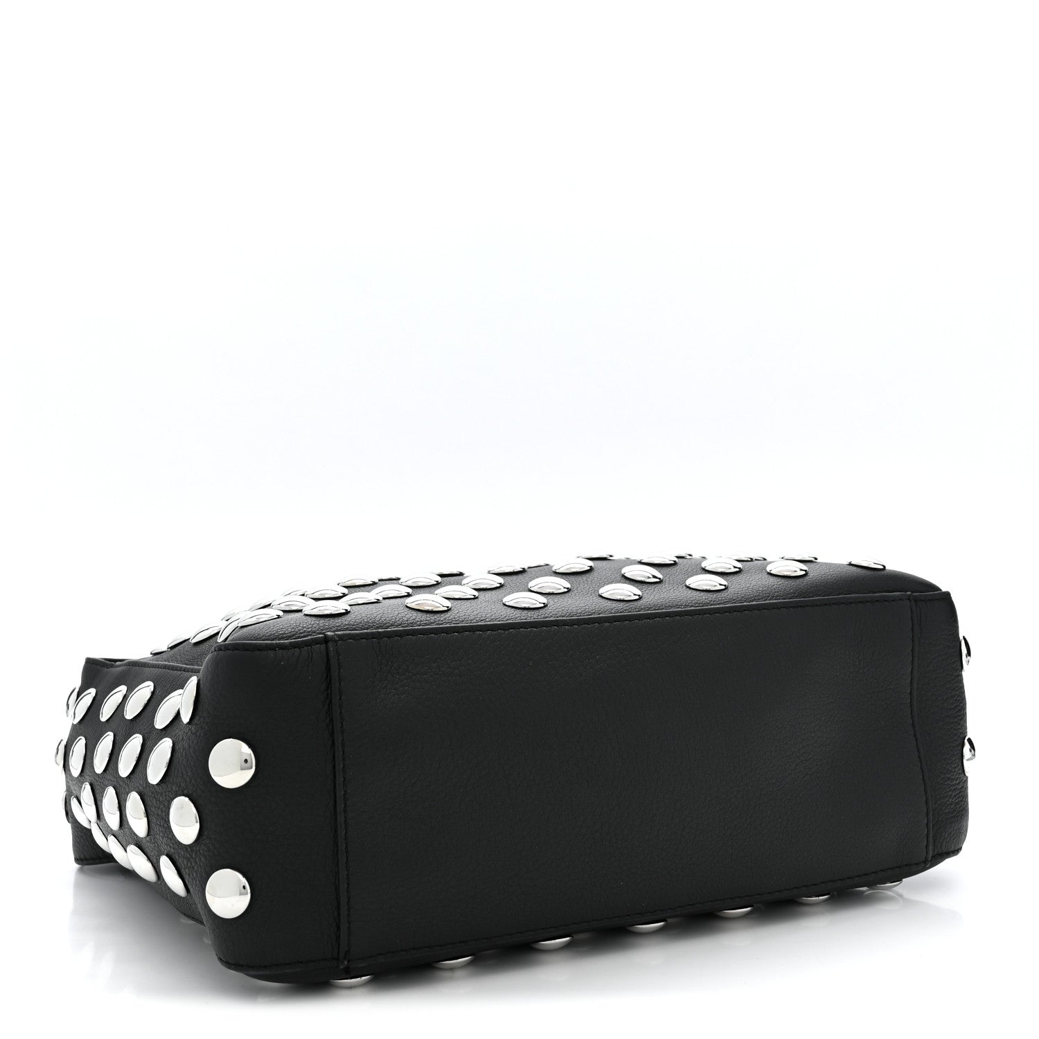 Khaite Pebbled Sport Calfskin Studded Elena Black 4 of 9