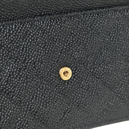 Chanel Caviar Quilted Wallet On Chain WOC Black 13 of 14