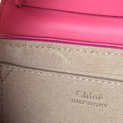 Chloe Calfskin Quilted Nano Drew Bijou Shoulder Bag Fuchsia Rose 9 of 14