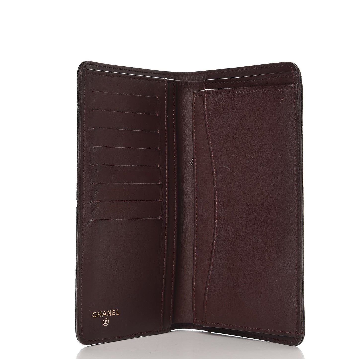 Caviar Quilted Yen Wallet Black