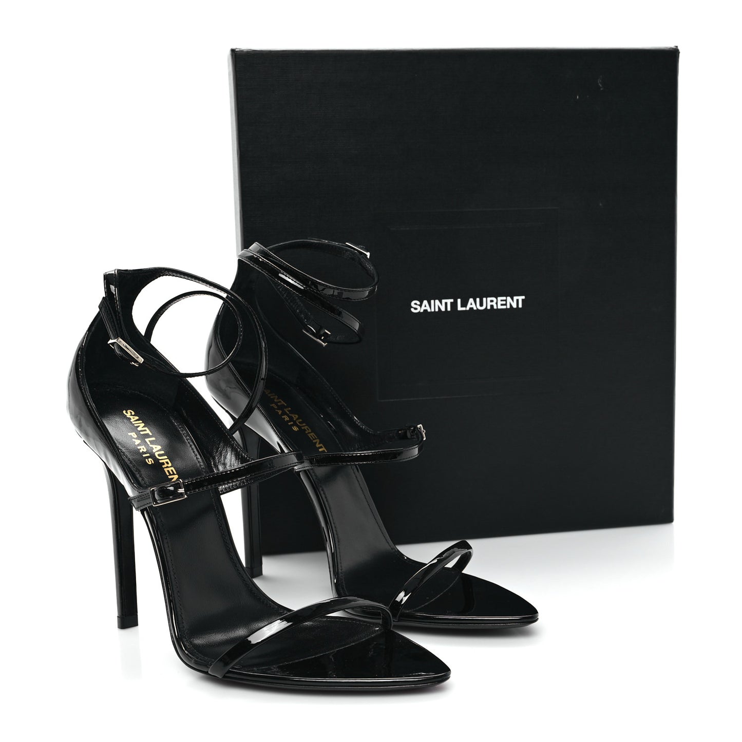 Vernice Grupy Dita 110 Sandals 38.5 Black