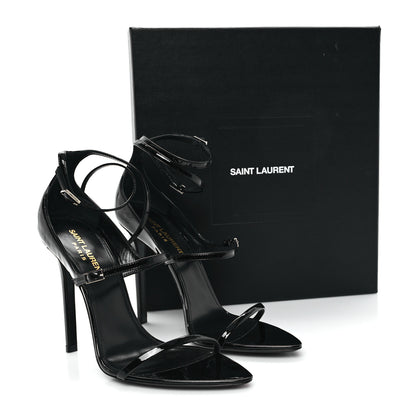 Saint Laurent Vernice Grupy Dita 110 Sandals 38.5 Black 10 of 10