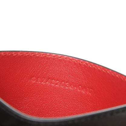 Saint Laurent Ribbed Calfskin Opium Monogram Credit Card Case Black 7 of 7