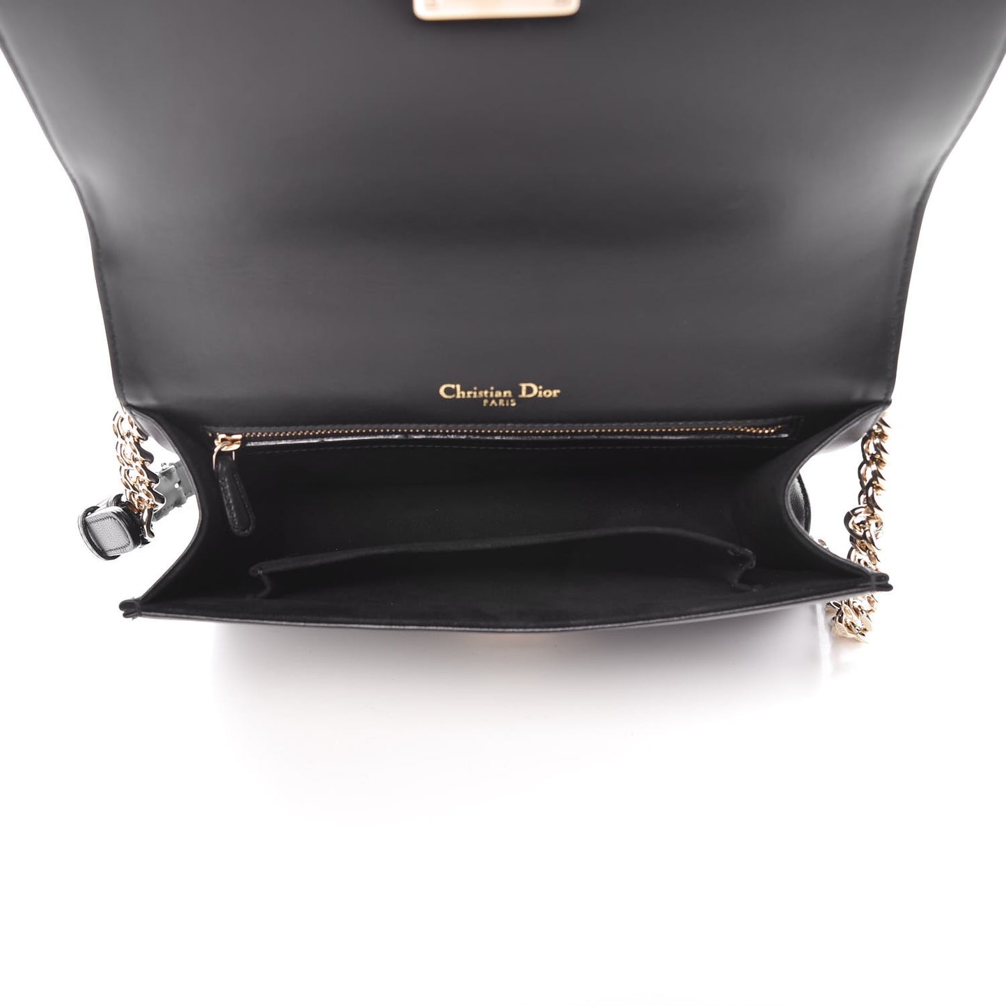 Lambskin Medium Diorama Flap Bag Black