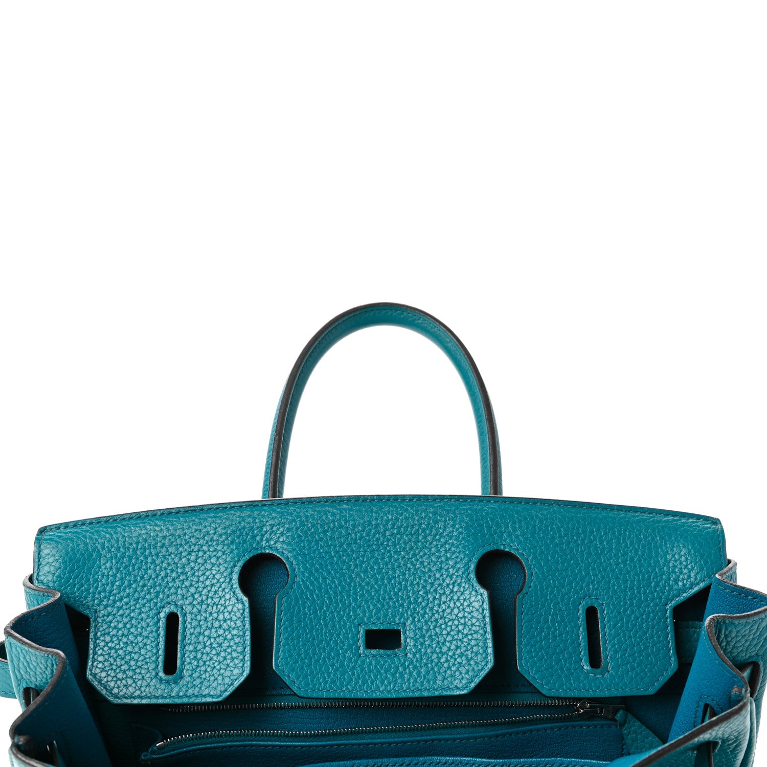 Hermes Taurillon Clemence Birkin 30 Bleu Izmir 16 of 36