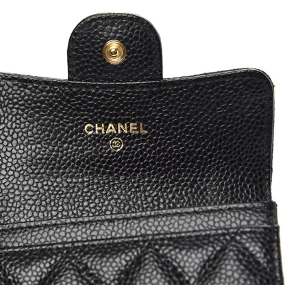 Chanel Caviar Quilted Flap Card Holder Black 6 of 9