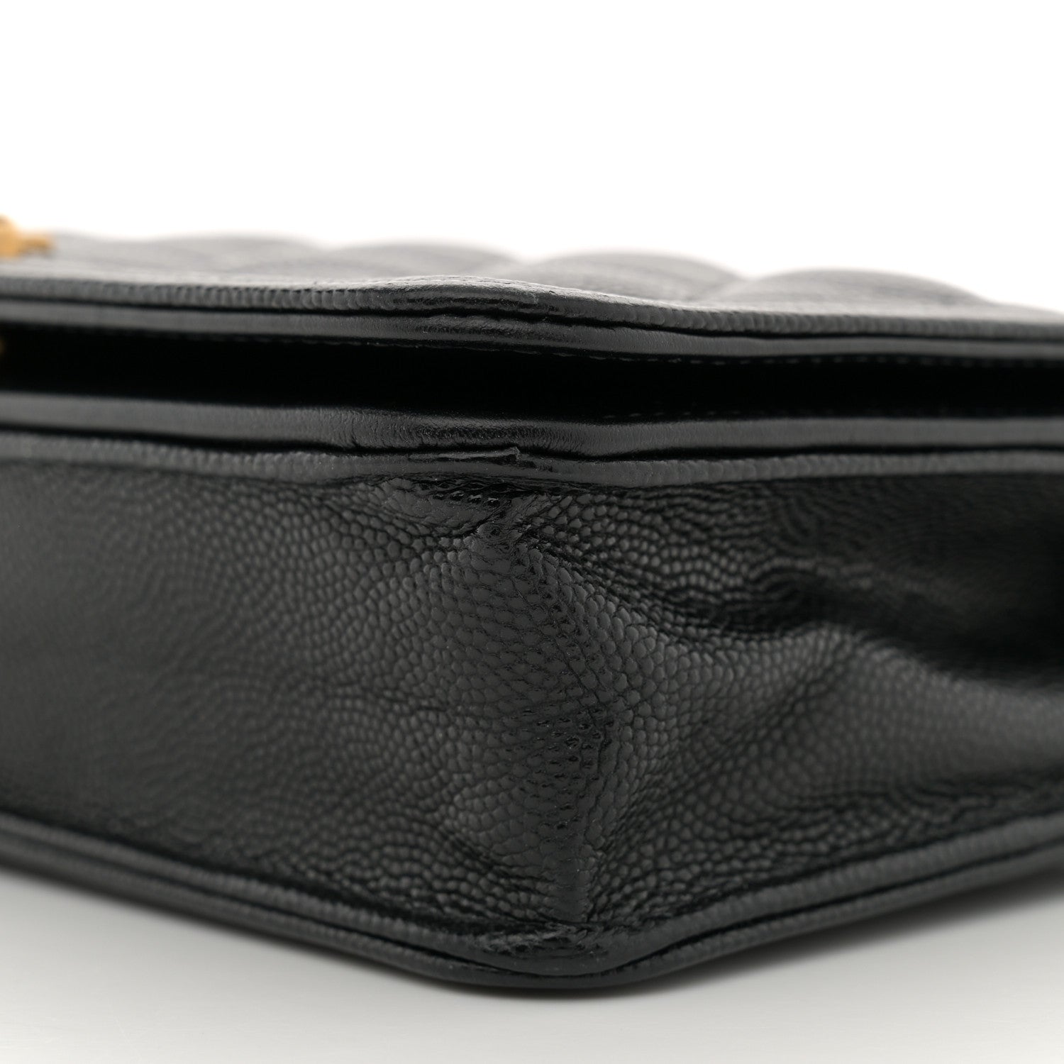 Chanel Caviar Quilted Boy Wallet On Chain WOC Black 10 of 11