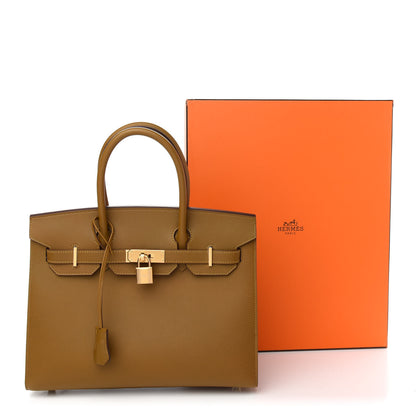 Hermes Madame Calfskin Birkin Sellier 30 Bronze Dore 11 of 11