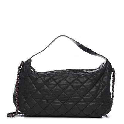 Chanel Iridescent Calfskin Quilted Coco Daily Dark Grey 1 of 9
