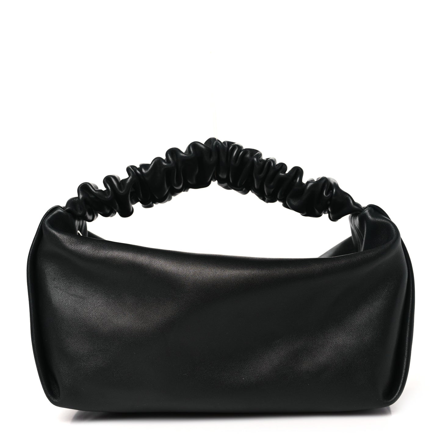 Lambskin Mini Scrunchie Bag Black
