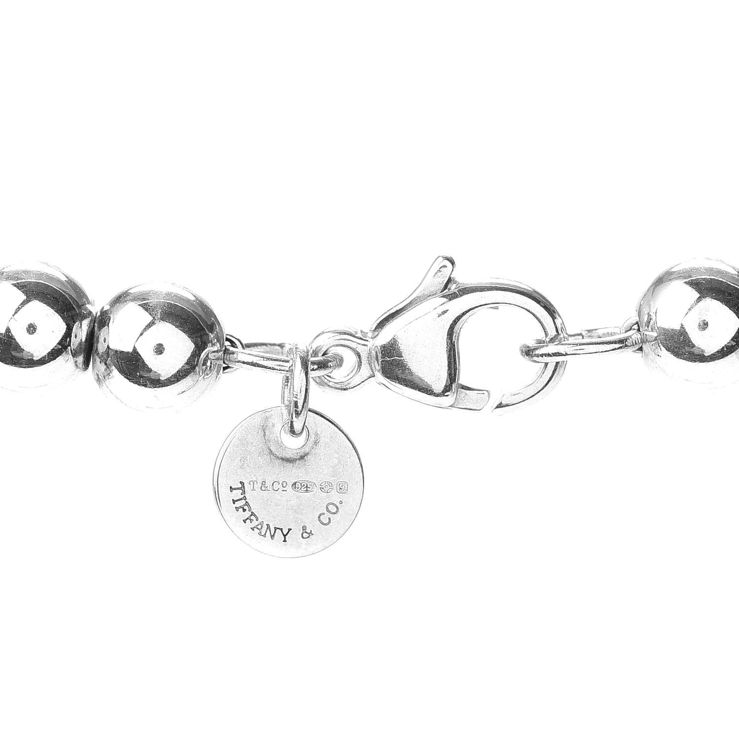 Tiffany Sterling Silver HardWear Graduated Ball Necklace 4 of 4